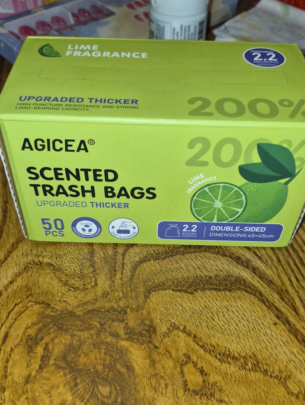 Lime Green Scented Trash Bags